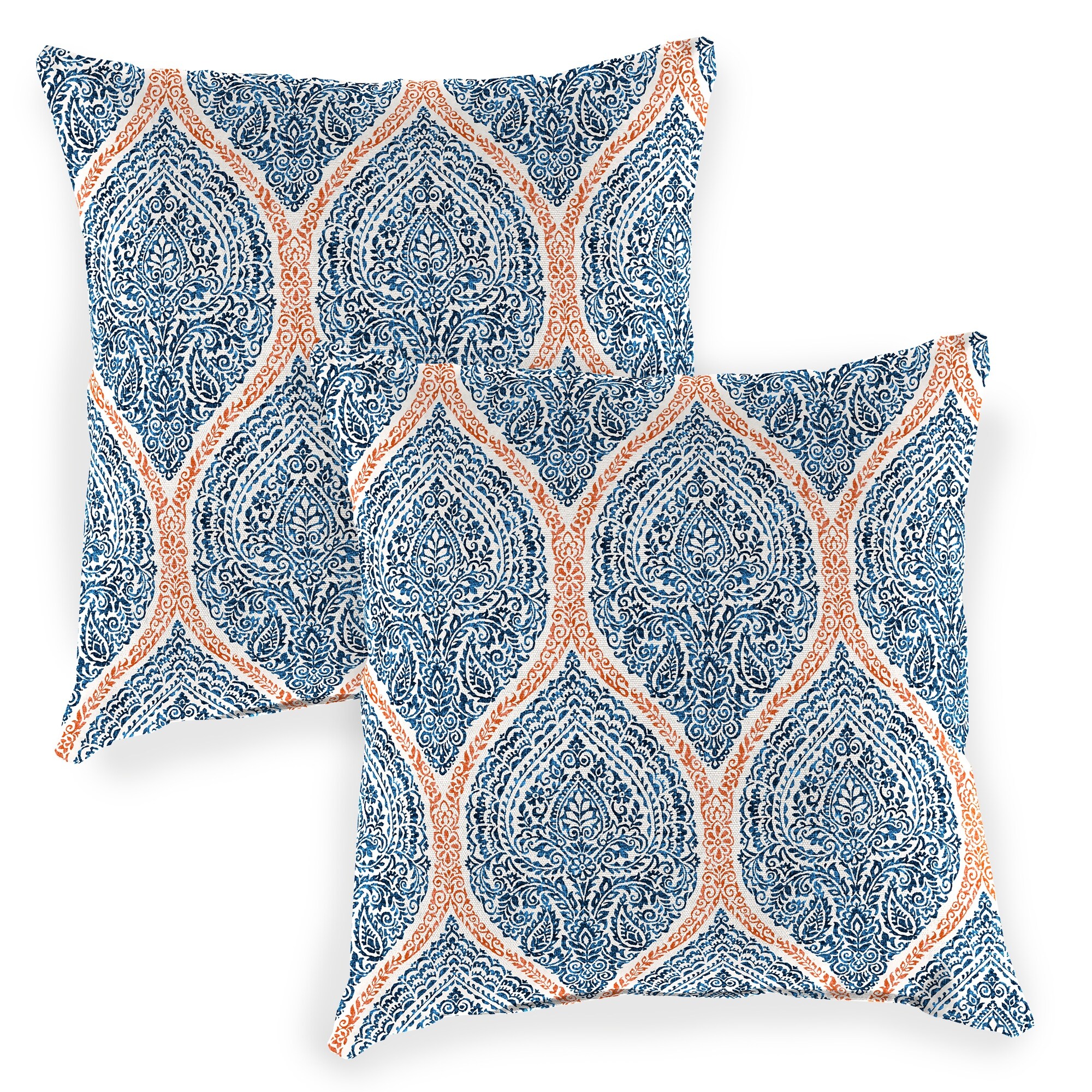 20" x 20" Square Knife Edge Outdoor Throw Pillow (2-Pack) - 20'' L x 20'' W x 6'' H