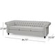 preview thumbnail 25 of 29, Parksley Tufted Chesterfield 3-seat Sofa by Christopher Knight Home