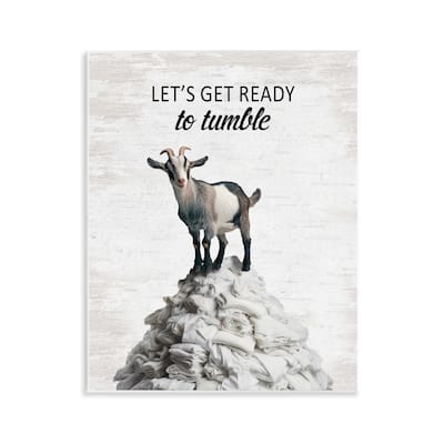 Stupell Ready To Tumble Laundry Wall Plaque Art Design By Lettered and Lined