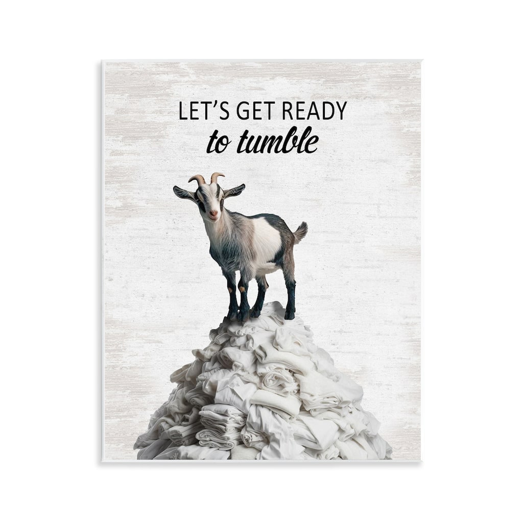 Stupell Ready To Tumble Laundry Wall Plaque Art Design By Lettered and Lined