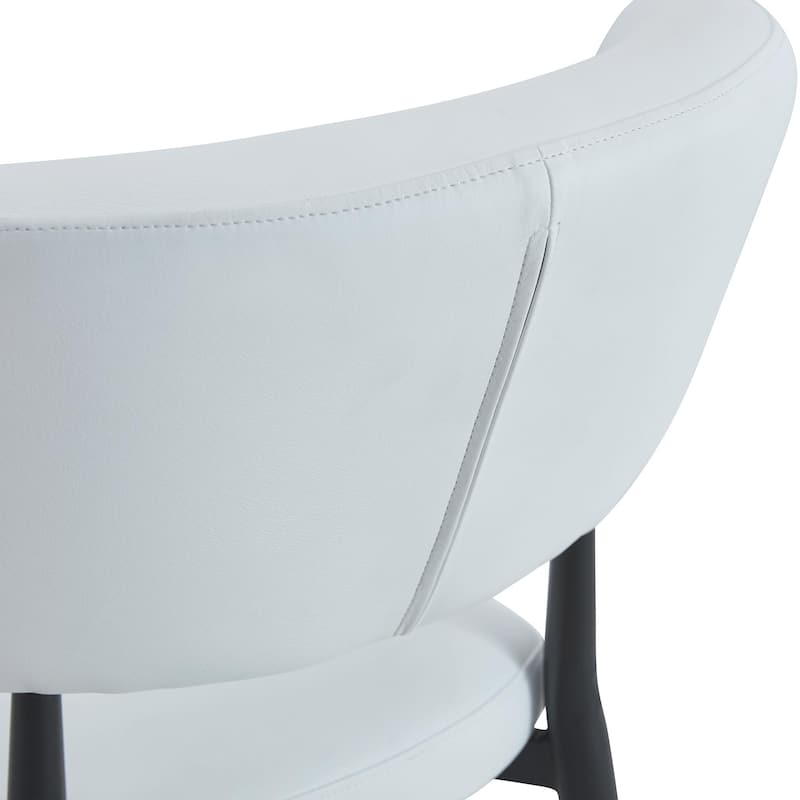 Roomfitters Ergonomic Dining Chairs with Curved Backrest, Minimalist Design Set of 4 for Dining Room or Office