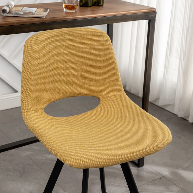 Roundhill Furniture Porth Modern Fabric Kitchen 28.25" Barstools, Set of 2