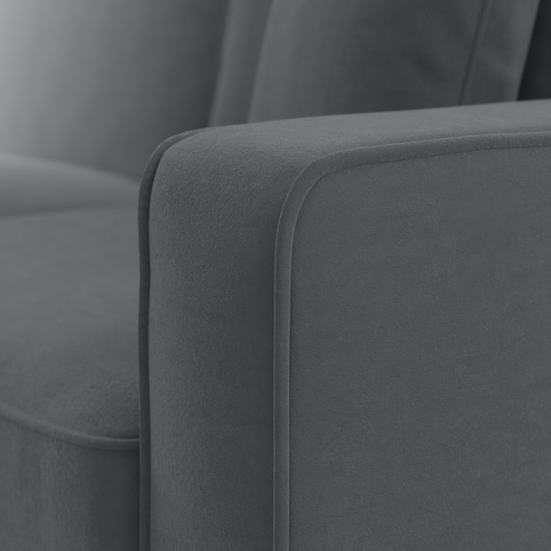 Bush Furniture Stockton Living Room Accent Chair with Ottoman Set