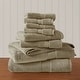 preview thumbnail 21 of 131, Madison Park Signature 800GSM Ultra-Soft 100% Cotton Absorbent Towel Set 8-Piece - Beige