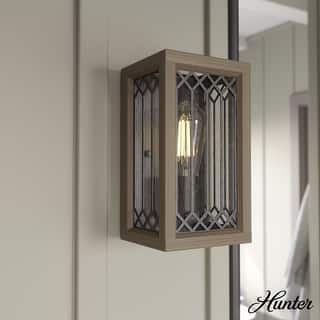 Hunter Chevron 1-Light Wall Sconce - Hallway, Bedroom, Bath - Farmhouse, Transitional, Rustic
