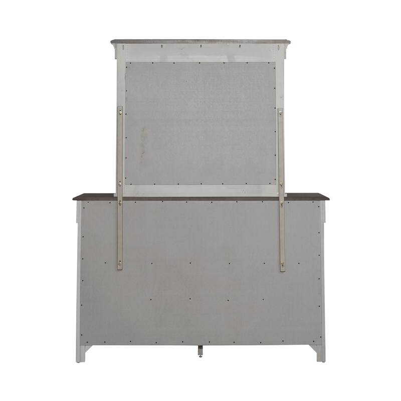 Liberty Furniture Ivy Hollow Mantle Bed, Dresser & Mirror, Chest, Night Stand - King, Queen