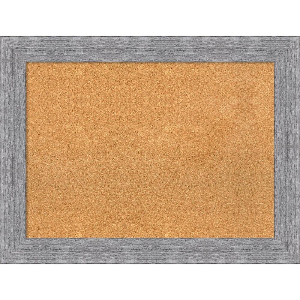 Bark Rustic Framed Cork Bulletin Memo Board
