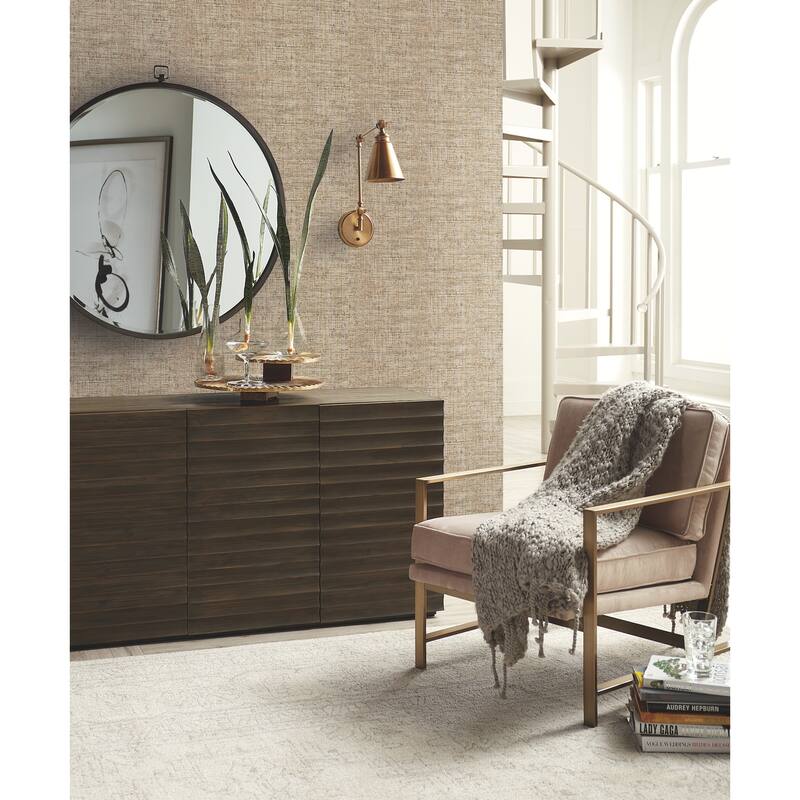York Wallcoverings Papyrus Weave Brown Wallpaper Bed Bath & Beyond