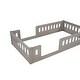 preview thumbnail 10 of 24, Twin Size Platform Bed with Guardrail and Semi-enclosed Fence