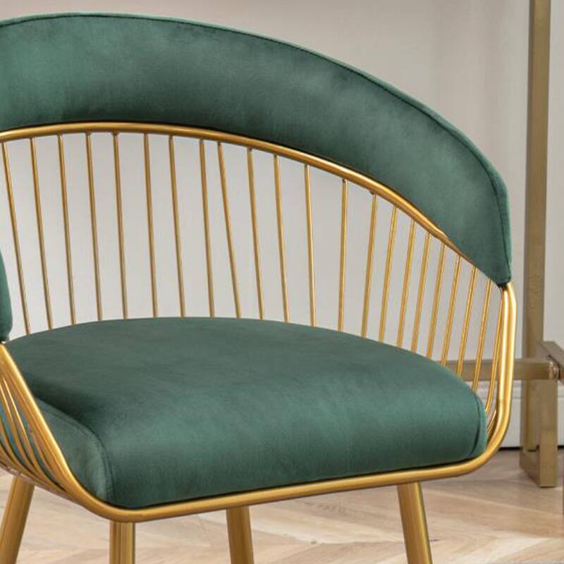 XINMICS Modern Dining Chair, Velvet Back Armchair for Living Room/Study, Set of 2/4/6