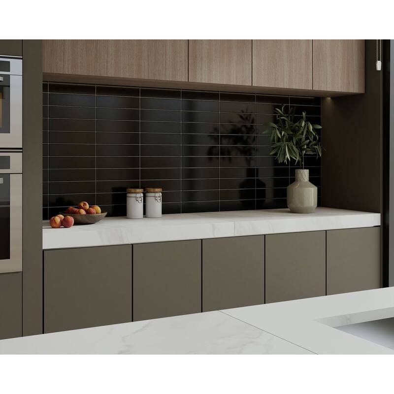 City 3 in. x 12 in. Glazed Ceramic Subway Wall Tile