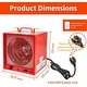 preview thumbnail 4 of 4, 5600W Fan-Forced Industrial Space Heater with Fan Only Function and 6ft Cord UL Safety
