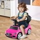 preview thumbnail 33 of 48, Gymax 3-in-1 Toddler Push Car w/Adjustable Canopy Under Seat Storage