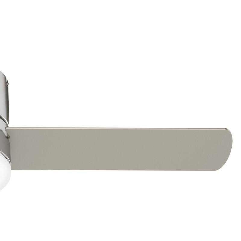 Hunter 52" Minimus Modern Sleek Low Profile Ceiling Fan with LED Light, Handheld Remote - Contemporary, Transitional