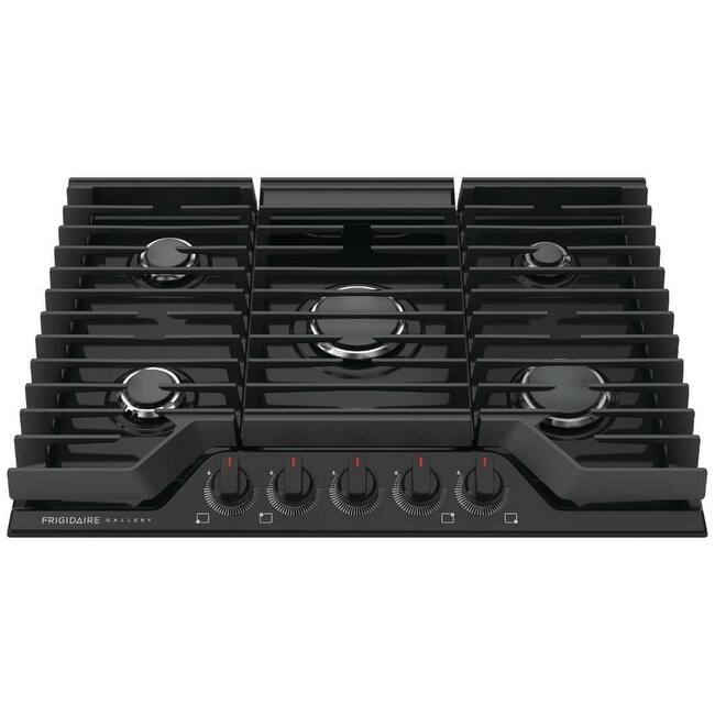 Frigidaire GCCG3048A 30" Wide 5 Burner Gas Cooktop with Quick Boil - Black