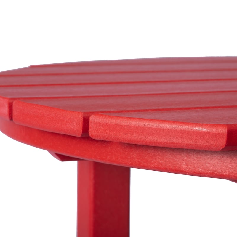 Polytrends Laguna Hdpe All Weather Outdoor Patio 24" Round Bar Bistro Table