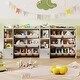 preview thumbnail 15 of 20, Costway Kids Toy Storage and Bookshelf, Wooden Bookcase with 4 Small - See Details