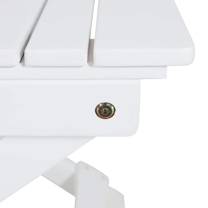 Malibu Outdoor Folding Side Table by GDFStudio - 22.75"W x 15"D x 18.5"H