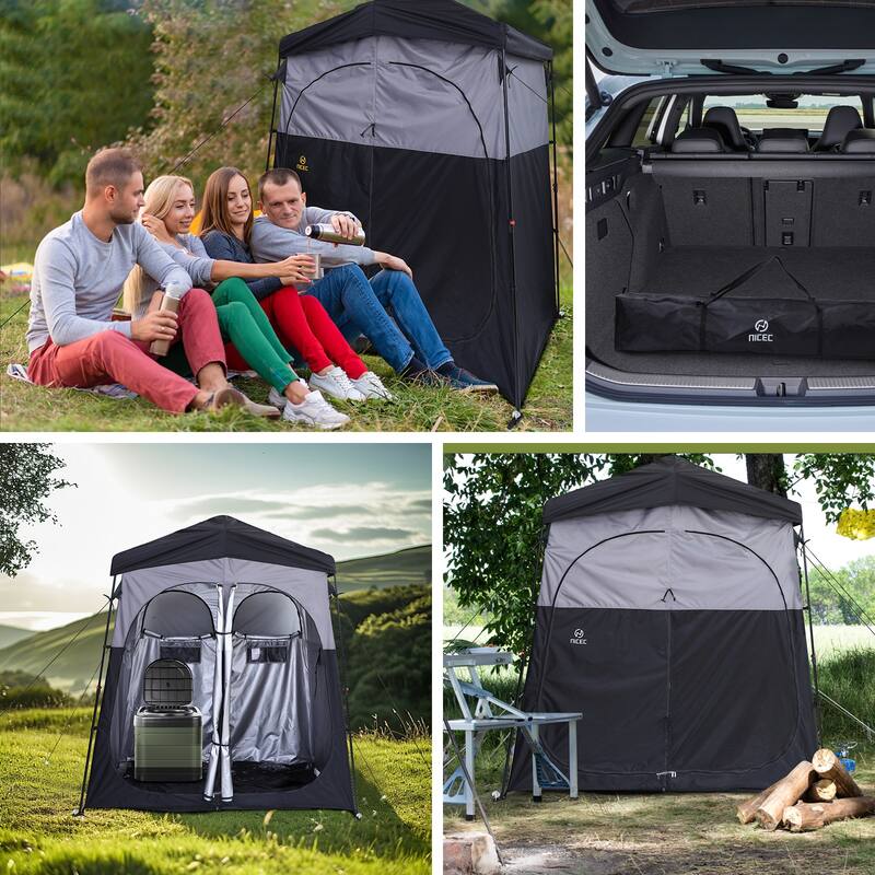 Instant Pop-Up Privacy Tent, Oversize Outdoor Shower, Changing, and Toilet Enclosure