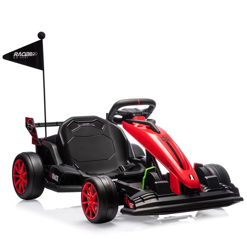 24V Electric Drift Kart for Kids - Red
