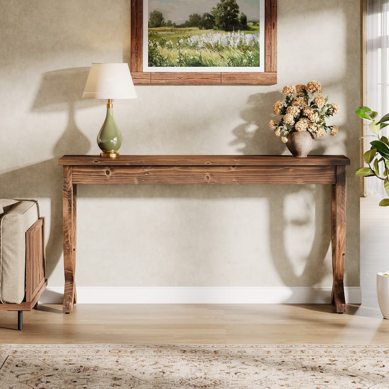 Solid Wood Console Table, Entryway Sofa Table, Living Room Hallway Entrance Foyer Accent Side Table