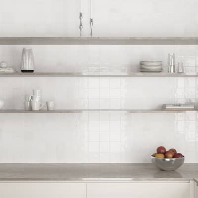 Vela 4x4 Glossy Porcelain Tile - Wall, Backsplash