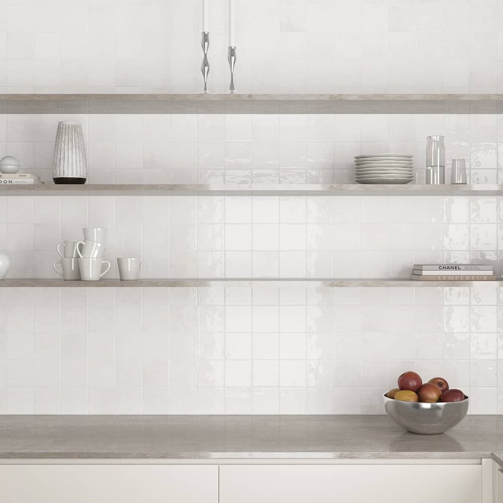 Vela 4x4 Glossy Porcelain Tile - Wall, Backsplash