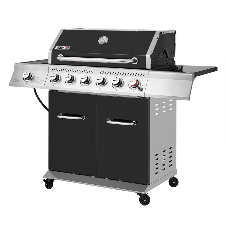 Royal Gourmet GA6402H Deluxe 6-Burner Gas Grill, Black