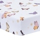 preview thumbnail 1 of 4, Lambs & Ivy Butterfly Dreams Breathable 100% Cotton Fitted Baby Crib Sheet