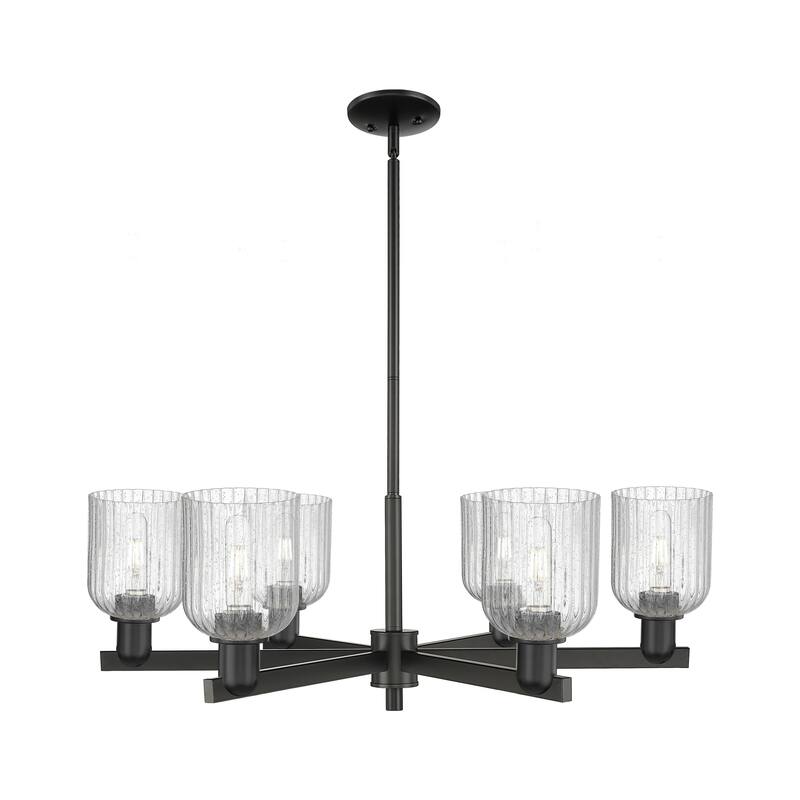 Innovations LightingDowntown Urban - Bridal Veil - 6 Light 35" Stem Hung Chandelier