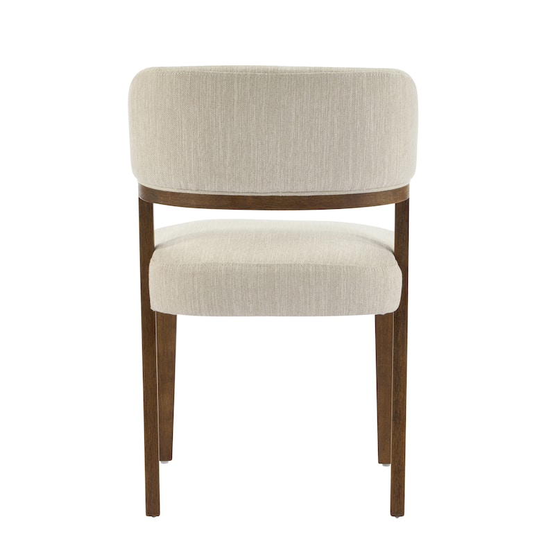 Christopher Knight Home - Caelum Rubberwood Upholstered Dining Chair with Cushioned Seat