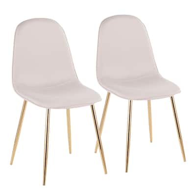 Silver Orchid Stone Gold Dining Chair - Set of 2