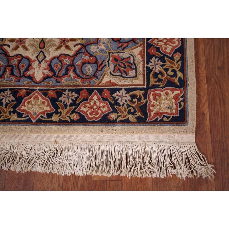 Floral Art Deco Chinese Foyer Rug Hand-Knotted Wool Carpet - 3'2"x 5'1"