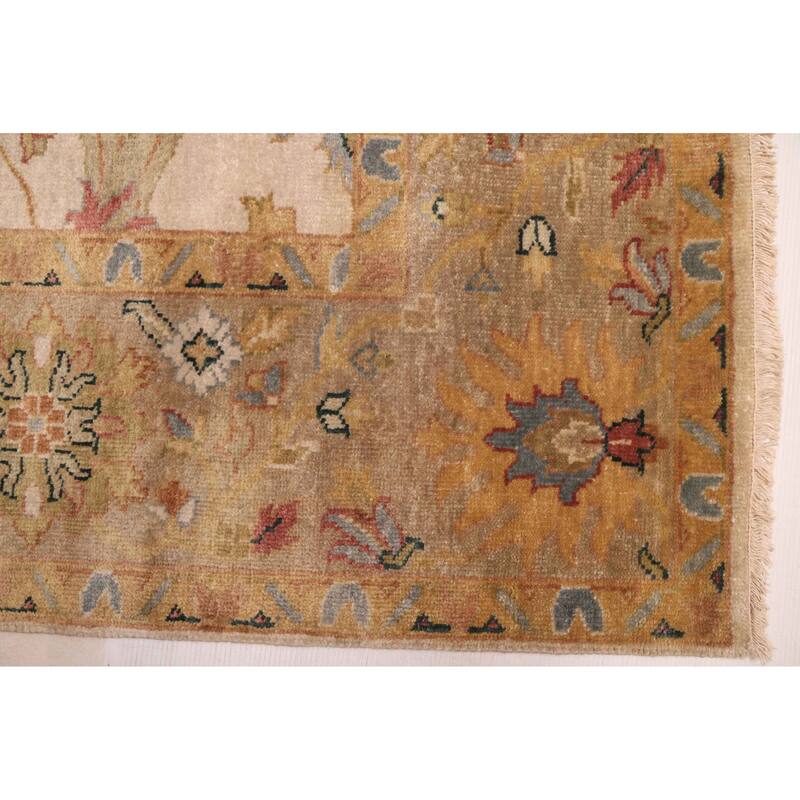 ECARPETGALLERY Hand-knotted Jules Serapi Ivory Wool Rug - 8'1 x 9'11