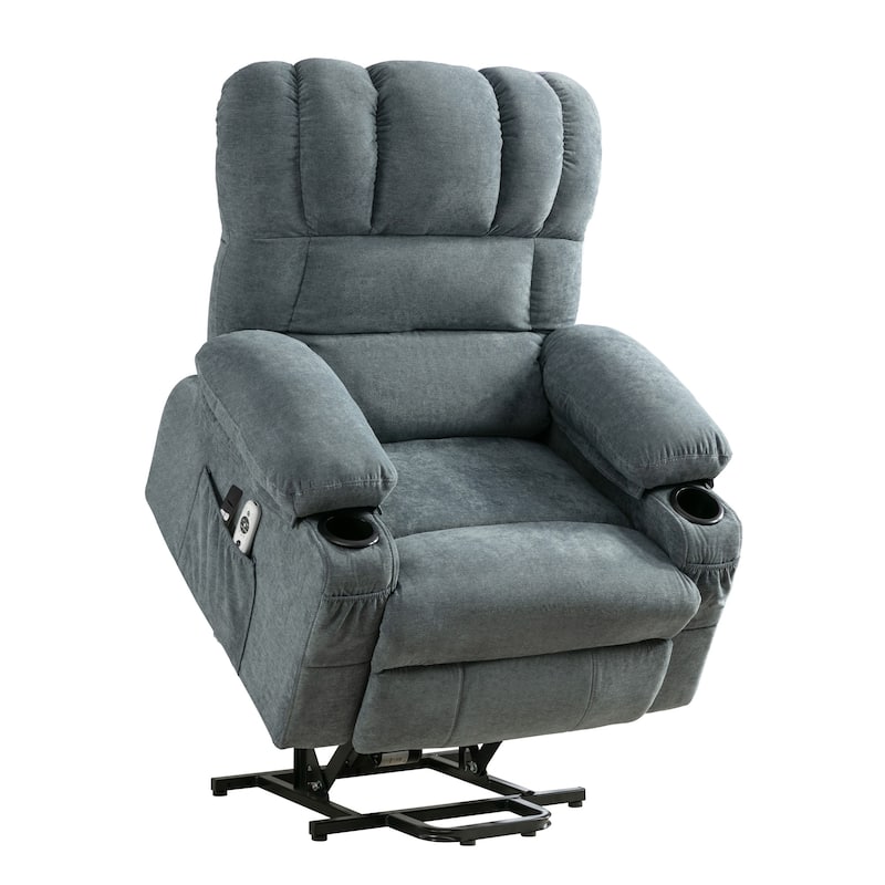 Power Electric massage lift lounge chair for the elderly, with heating and vibration functions, with USB for lying Down