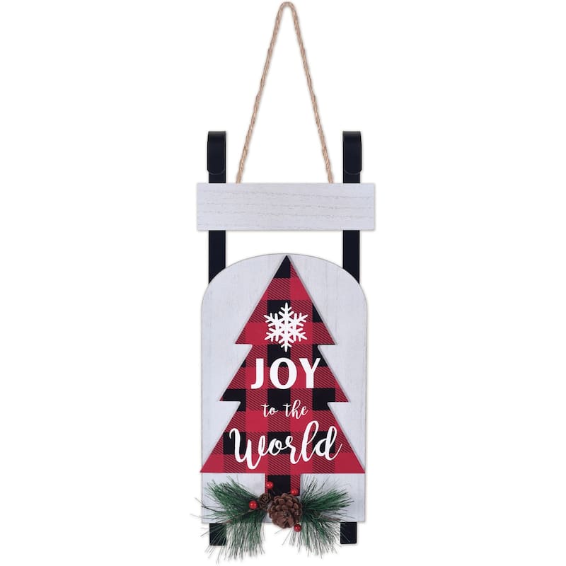 Tree Sled Wall Decor 19"