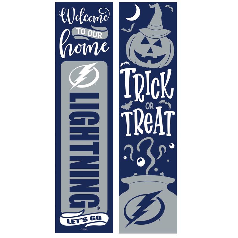 47" Double Sided Seasonal Porch Leaner, Tampa Bay Lightning - 47" x 11.25"