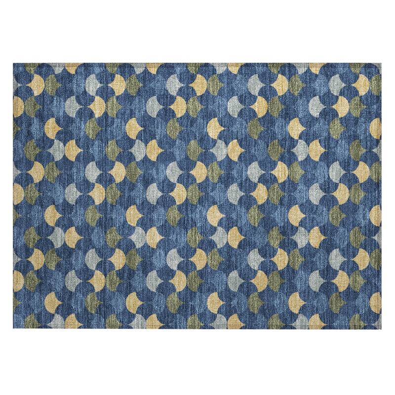 Machine Washable Indoor/ Outdoor Modern Osage Chantille Rug