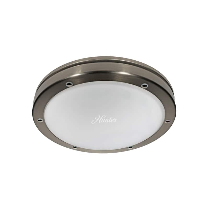 Hunter Bath Fan - Oasis Bath Ventilator With Light and Night Light - Brushed Nickel