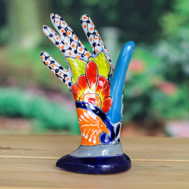 Novica Handmade Precious Customs Ceramic Jewelry Holder