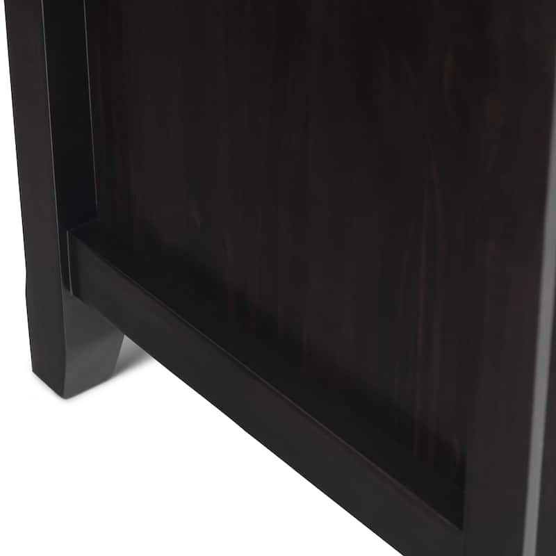WYNDENHALL Halifax 72 inch Wide Solid Wood Transitional TV Stand - 72"w x 19"d x 26" h