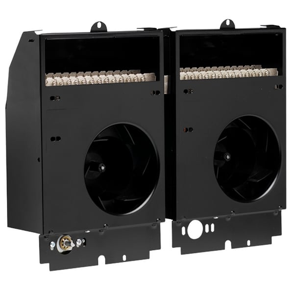Cadet CST308 Com-Pak Twin 10240 BTU Electric Wall Heater Assembly - Black