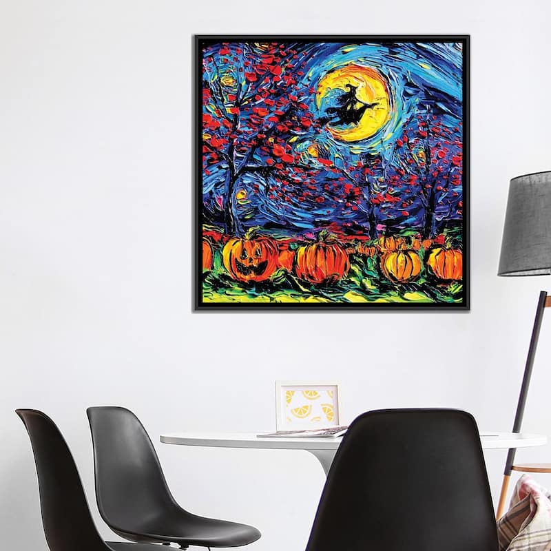 iCanvas "Starry Halloween" by Aja Trier Framed Canvas Print