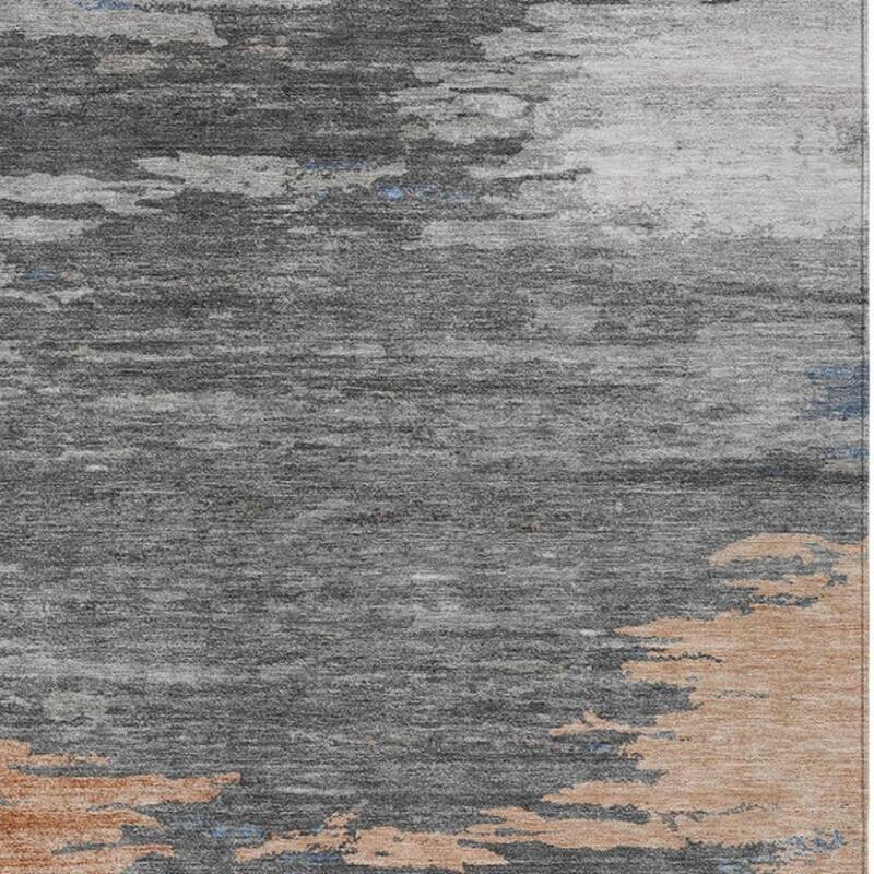 HomeRoots Abstract Transitional Rectangle Outdoor Rug