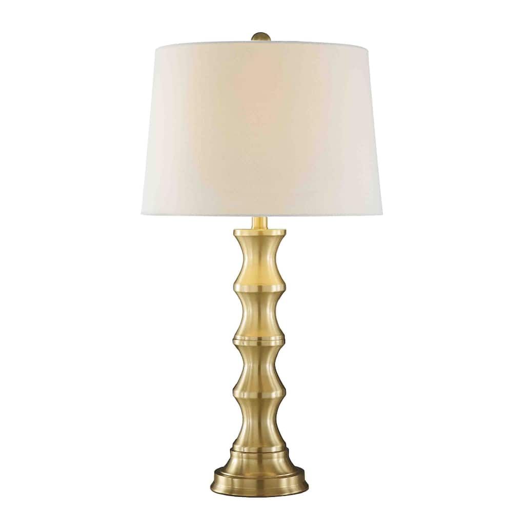 28"H Metal Table Lamp - Polish Brass - Set of 2