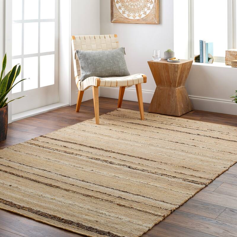 Liliana Nautical & Coastal Area Rug - 2' x 3' - Brown/Tan