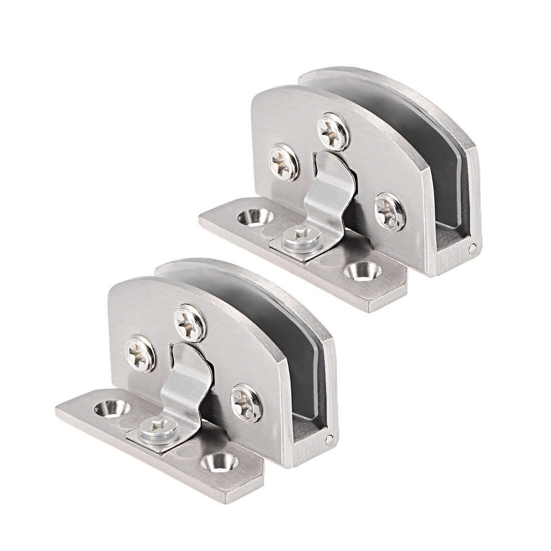 Shop 2pcs Glass Door Cupboard Hinge Adjustable Clamp For 5 8mm