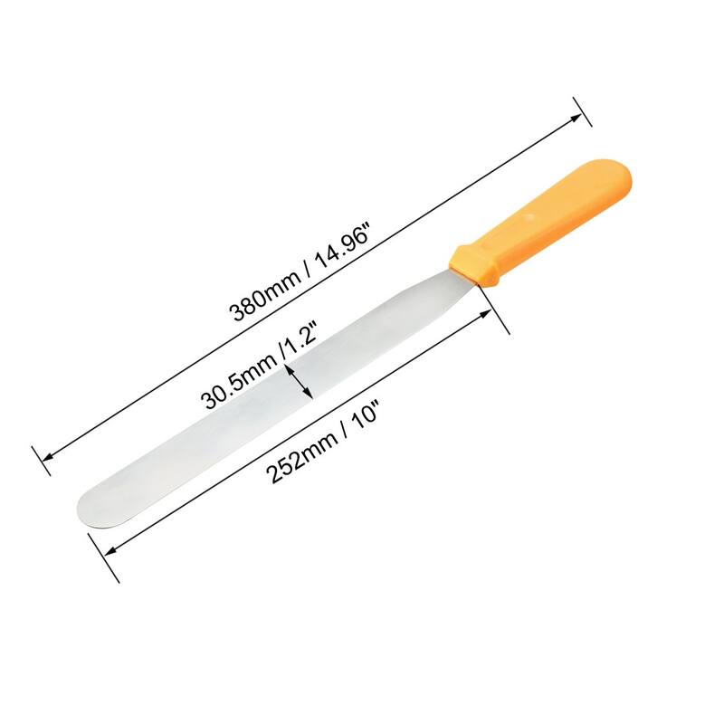 Straight Icing Spatula Stainless Steel 10-inch Cake Decorating Frosting Spatulas - Random Color - Random Color