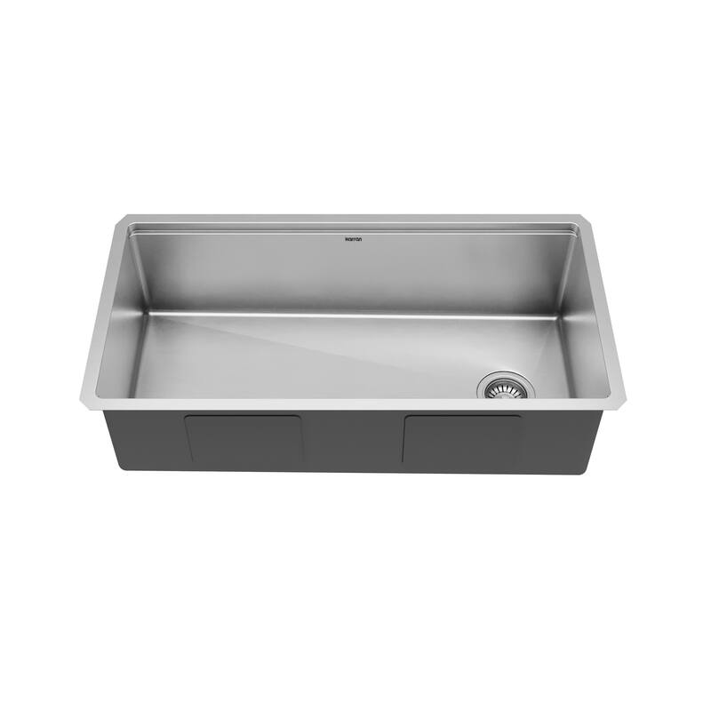Karran Elite WS-38-PK1 Undermount 36" Single Bowl Stainless Steel Workstation Kitchen Sink