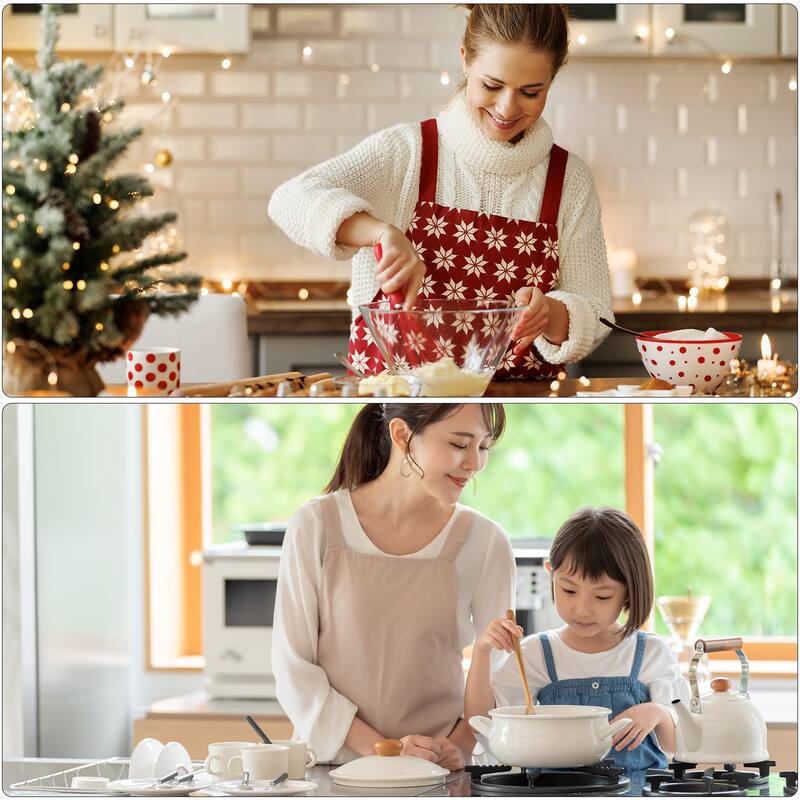 2pcs H Style Apron Kitchen Cooking Aprons Artist Painting Apron